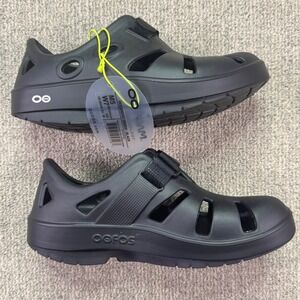OOFOS OOcandoo Black Recovery Sandal Unisex NWT Women's 7 / Men's 5 EU38